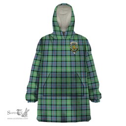 Scottish MacThomas Ancient Clan Family Crest Tartan Snuggie Hoodie Plaid Wearable Blanket Hoodie