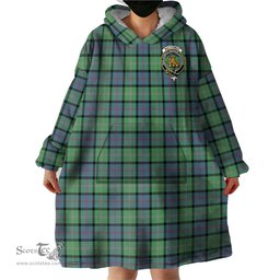 Scottish MacThomas Ancient Clan Family Crest Tartan Snuggie Hoodie Plaid Wearable Blanket Hoodie
