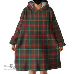 Scottish Mapple Leaf Modern Clan Tartan Snuggie Hoodie Plaid Wearable Blanket Hoodie