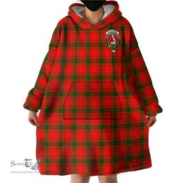 Scottish MacQuarrie Modern Clan Family Crest Tartan Snuggie Hoodie Plaid Wearable Blanket Hoodie