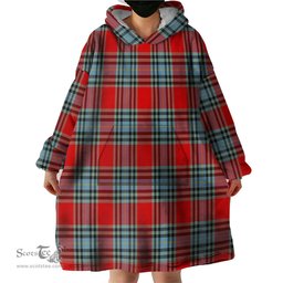 Scottish MacLeay Modern Clan Tartan Snuggie Hoodie Plaid Wearable Blanket Hoodie