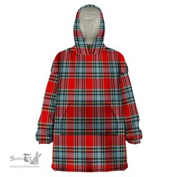 Scottish MacLeay Modern Clan Tartan Snuggie Hoodie Plaid Wearable Blanket Hoodie