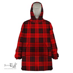 Scottish MacLeod of Raasay Clan Tartan Snuggie Hoodie Plaid Wearable Blanket Hoodie