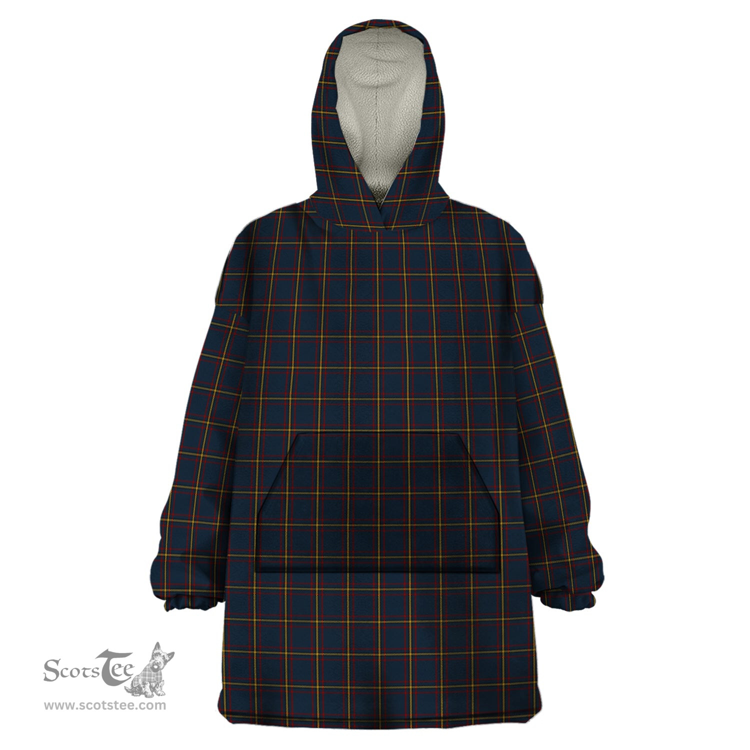 Scottish MacLaine of Lochbuie Hunting Clan Tartan Snuggie Hoodie Plaid Wearable Blanket Hoodie
