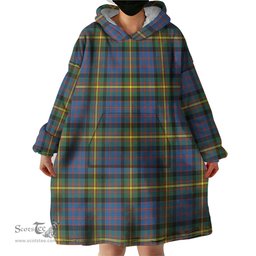 Scottish MacSporran Ancient Clan Tartan Snuggie Hoodie Plaid Wearable Blanket Hoodie