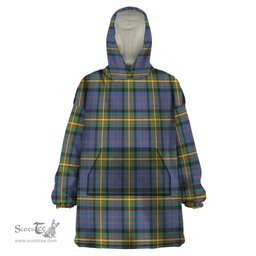 Scottish MacSporran Ancient Clan Tartan Snuggie Hoodie Plaid Wearable Blanket Hoodie