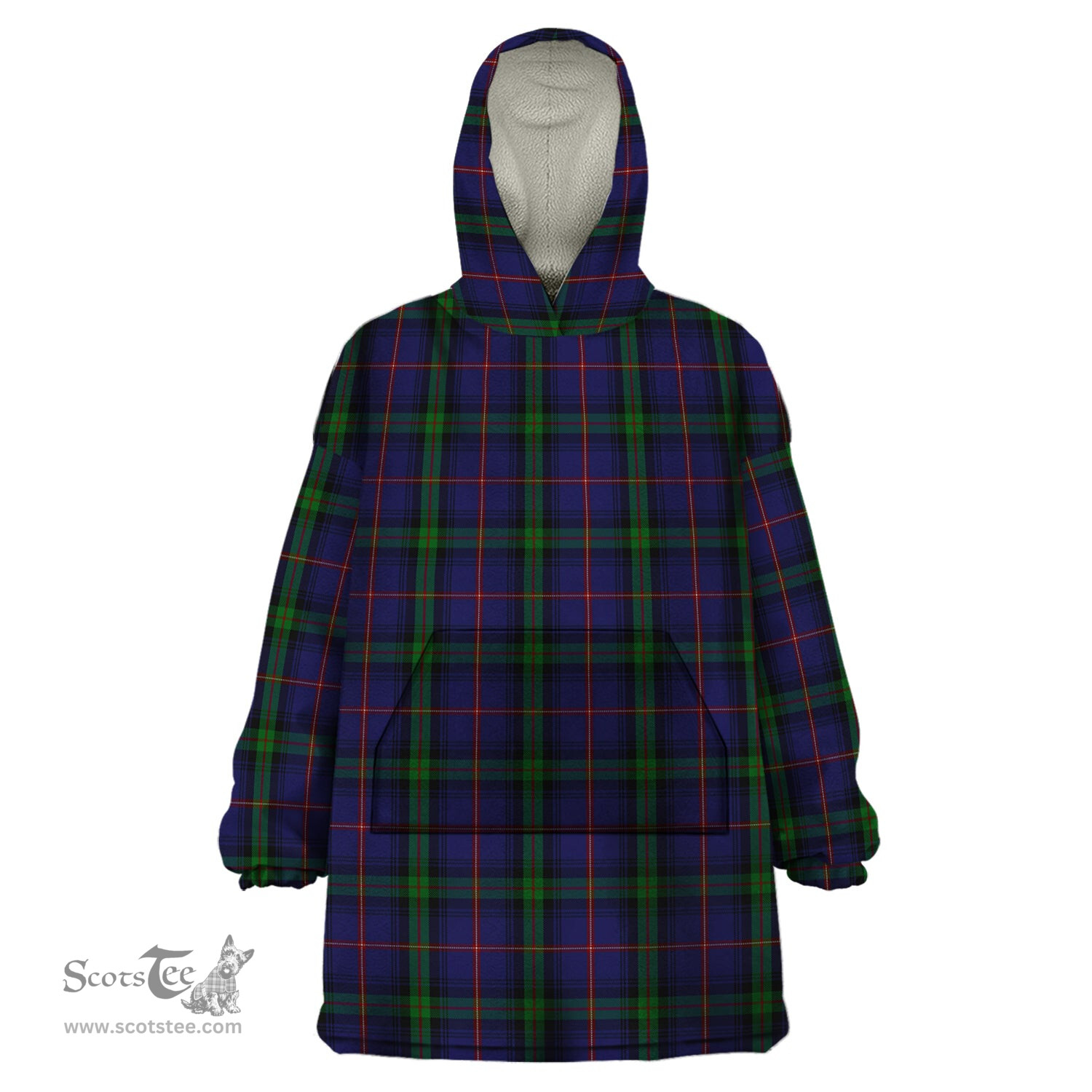 Scottish McClafferty Clan Tartan Snuggie Hoodie Plaid Wearable Blanket Hoodie