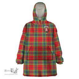 Scottish MacLean of Duart Modern Clan Family Crest Tartan Snuggie Hoodie Plaid Wearable Blanket Hoodie