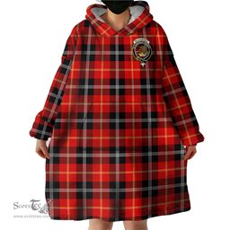Scottish Majoribanks Clan Family Crest Tartan Snuggie Hoodie Plaid Wearable Blanket Hoodie