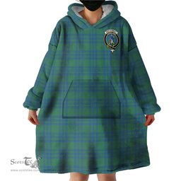 Scottish Montgomery Ancient Clan Family Crest Tartan Snuggie Hoodie Plaid Wearable Blanket Hoodie