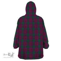 Scottish McGlynn Clan Tartan Snuggie Hoodie Plaid Wearable Blanket Hoodie