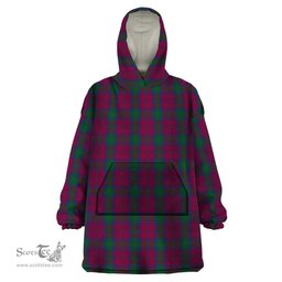 Scottish McGlynn Clan Tartan Snuggie Hoodie Plaid Wearable Blanket Hoodie