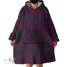 Scottish McGlynn Clan Tartan Snuggie Hoodie Plaid Wearable Blanket Hoodie