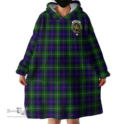 Scottish MacThomas Modern Clan Family Crest Tartan Snuggie Hoodie Plaid Wearable Blanket Hoodie