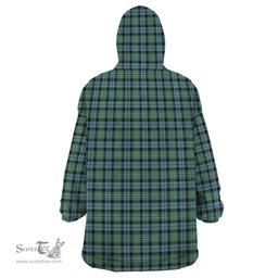 Scottish Melville Ancient Clan Family Crest Tartan Snuggie Hoodie Plaid Wearable Blanket Hoodie