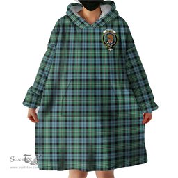 Scottish Melville Ancient Clan Family Crest Tartan Snuggie Hoodie Plaid Wearable Blanket Hoodie