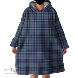 Scottish MacRaes of America Clan Tartan Snuggie Hoodie Plaid Wearable Blanket Hoodie