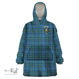 Scottish Matheson Hunting Ancient Clan Family Crest Tartan Snuggie Hoodie Plaid Wearable Blanket Hoodie