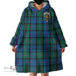Scottish MacThomas Clan Family Crest Tartan Snuggie Hoodie Plaid Wearable Blanket Hoodie