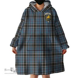 Scottish MacTavish Dress Clan Family Crest Tartan Snuggie Hoodie Plaid Wearable Blanket Hoodie