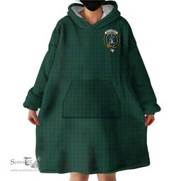 Scottish Montgomery Clan Family Crest Tartan Snuggie Hoodie Plaid Wearable Blanket Hoodie