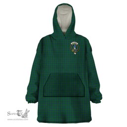 Scottish Montgomery Clan Family Crest Tartan Snuggie Hoodie Plaid Wearable Blanket Hoodie