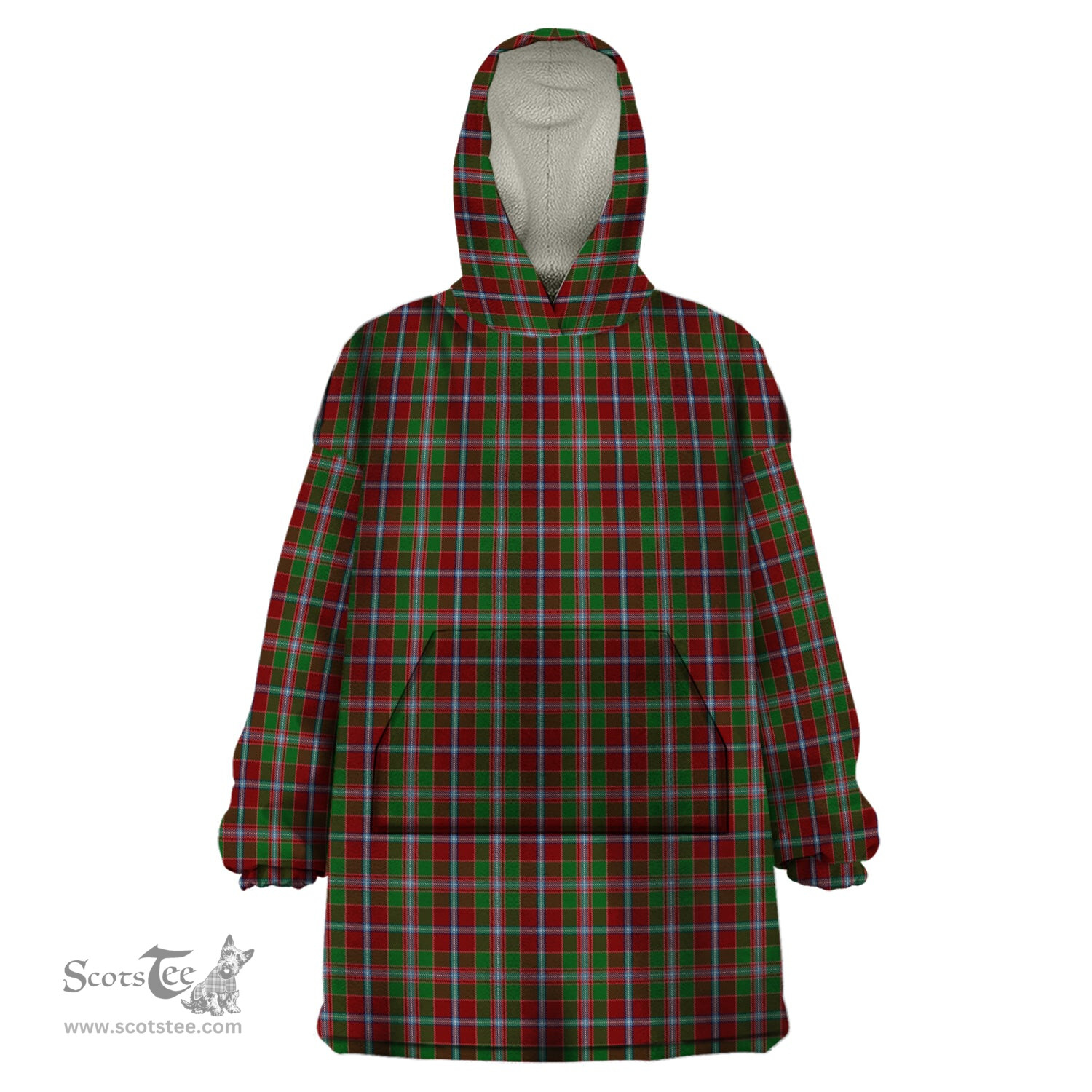 Scottish Moray of Abercairny Clan Tartan Snuggie Hoodie Plaid Wearable Blanket Hoodie