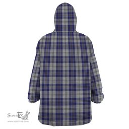 Scottish MacPherson Dress Blue Clan Tartan Snuggie Hoodie Plaid Wearable Blanket Hoodie