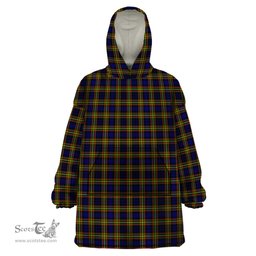 Scottish MacLellan Modern Clan Tartan Snuggie Hoodie Plaid Wearable Blanket Hoodie