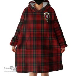 Scottish MacQueen Clan Family Crest Tartan Snuggie Hoodie Plaid Wearable Blanket Hoodie
