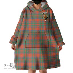 Scottish MacKintosh Ancient Clan Family Crest Tartan Snuggie Hoodie Plaid Wearable Blanket Hoodie