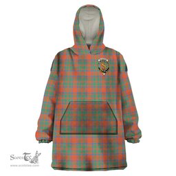 Scottish MacKintosh Ancient Clan Family Crest Tartan Snuggie Hoodie Plaid Wearable Blanket Hoodie