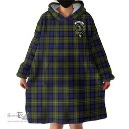 Scottish MacLaren Modern Clan Family Crest Tartan Snuggie Hoodie Plaid Wearable Blanket Hoodie