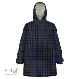 Scottish MacLaurin of Brioch Clan Tartan Snuggie Hoodie Plaid Wearable Blanket Hoodie