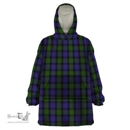 Scottish MacTaggart Clan Tartan Snuggie Hoodie Plaid Wearable Blanket Hoodie