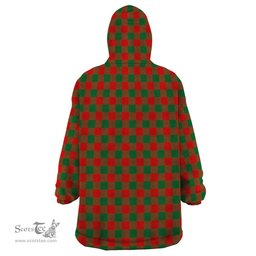Scottish Moncrieff Modern Clan Family Crest Tartan Snuggie Hoodie Plaid Wearable Blanket Hoodie