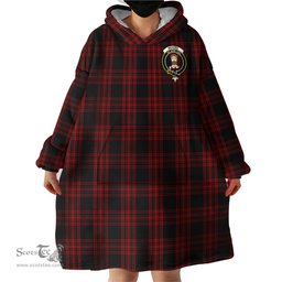 Scottish Menzies Hunting Clan Family Crest Tartan Snuggie Hoodie Plaid Wearable Blanket Hoodie