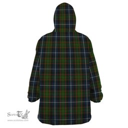 Scottish MacRae Hunting Clan Tartan Snuggie Hoodie Plaid Wearable Blanket Hoodie