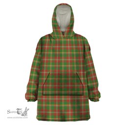 Scottish Mapple Leaf Ancient Clan Tartan Snuggie Hoodie Plaid Wearable Blanket Hoodie