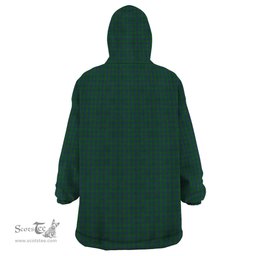 Scottish Montgomery Clan Tartan Snuggie Hoodie Plaid Wearable Blanket Hoodie