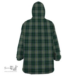 Scottish Manx Ellan Vannin Clan Tartan Snuggie Hoodie Plaid Wearable Blanket Hoodie