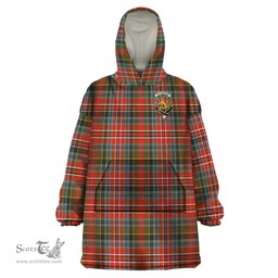 Scottish MacPherson Weathered Clan Family Crest Tartan Snuggie Hoodie Plaid Wearable Blanket Hoodie