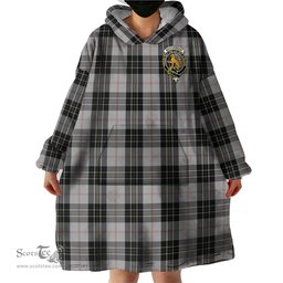 Scottish MacPherson Dress Clan Family Crest Tartan Snuggie Hoodie Plaid Wearable Blanket Hoodie