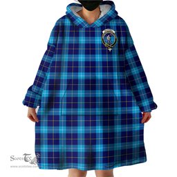 Scottish McKerrell Clan Family Crest Tartan Snuggie Hoodie Plaid Wearable Blanket Hoodie
