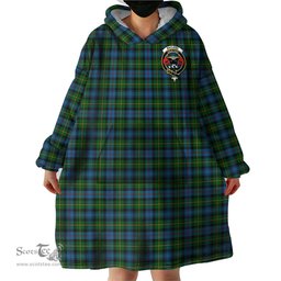 Scottish MacLeod of Skye Clan Family Crest Tartan Snuggie Hoodie Plaid Wearable Blanket Hoodie