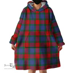 Scottish Mar Clan Tartan Snuggie Hoodie Plaid Wearable Blanket Hoodie