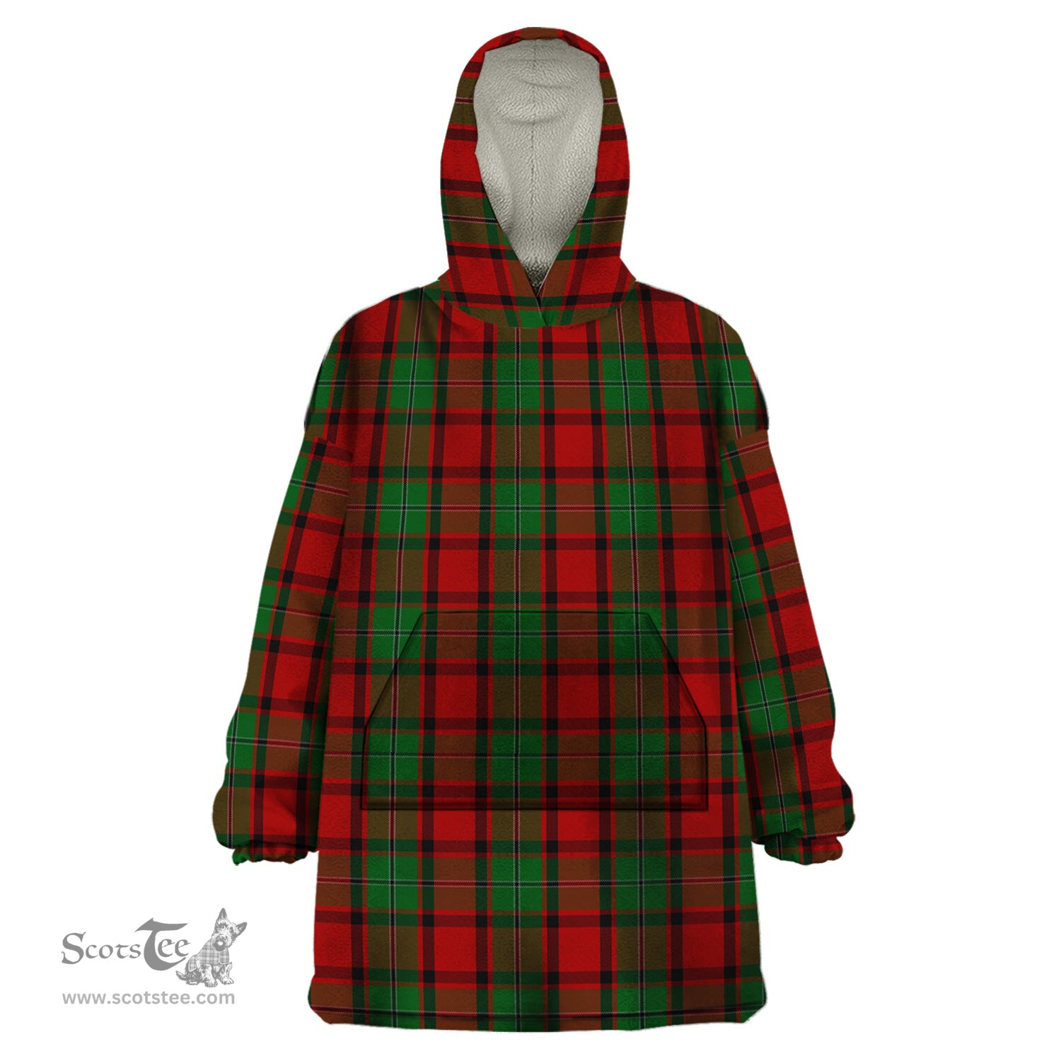 Scottish MacPhail Clan Tartan Snuggie Hoodie Plaid Wearable Blanket Hoodie