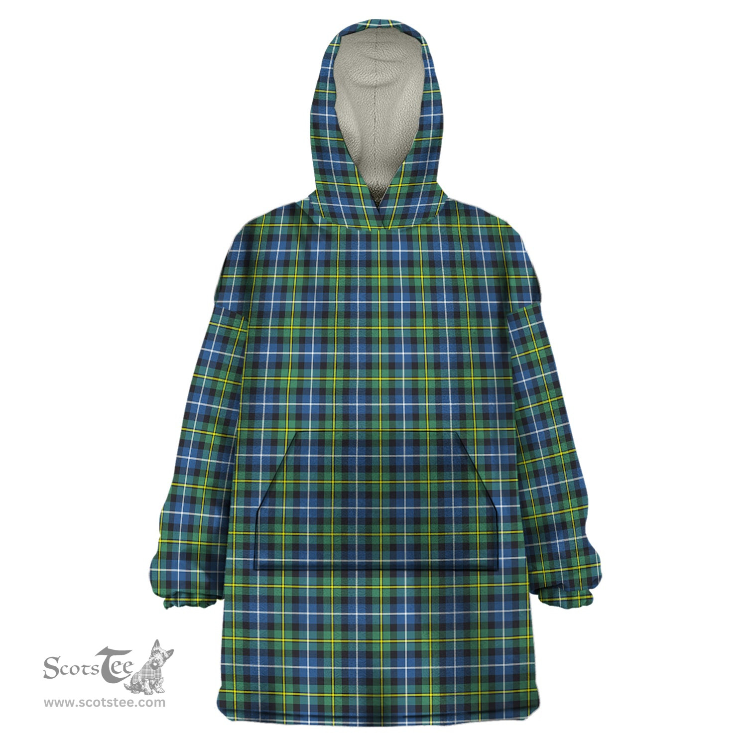 Scottish MacNeil of Barra Ancient Clan Tartan Snuggie Hoodie Plaid Wearable Blanket Hoodie