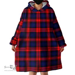 Scottish Mclaughlin Clan Tartan Snuggie Hoodie Plaid Wearable Blanket Hoodie