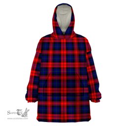 Scottish Mclaughlin Clan Tartan Snuggie Hoodie Plaid Wearable Blanket Hoodie